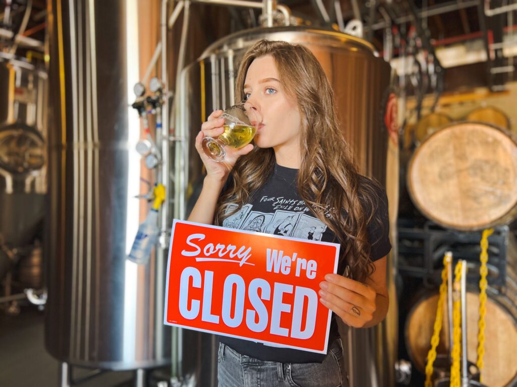 SUNDAY, September 4th, the taproom will be closed for an employee appreciation e